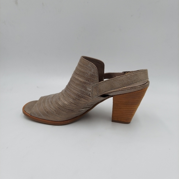 Paul Green Waverly gray leather slingback booties - Picture 6 of 10